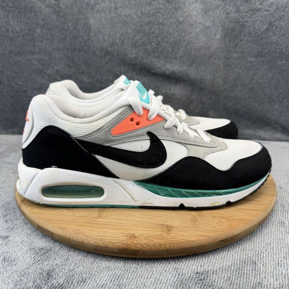 Nike Air Max Shoes Womens Size 11.5 White Black Teal Running Sneakers 511417-136